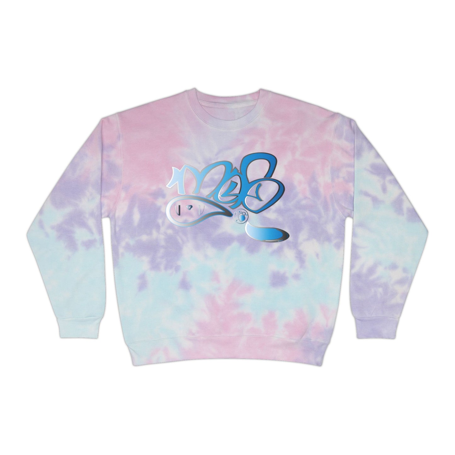 Chill Vibes Unisex Tie-Dye Sweatshirt | Perfect for Cozy Days, Streetwear Style, Summer Nights, Gifts for Friends, Tie-Dye Fashion