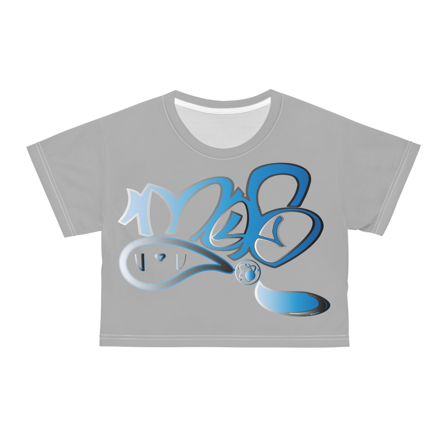 Trendy Graphic Crop Tee with Bold Design