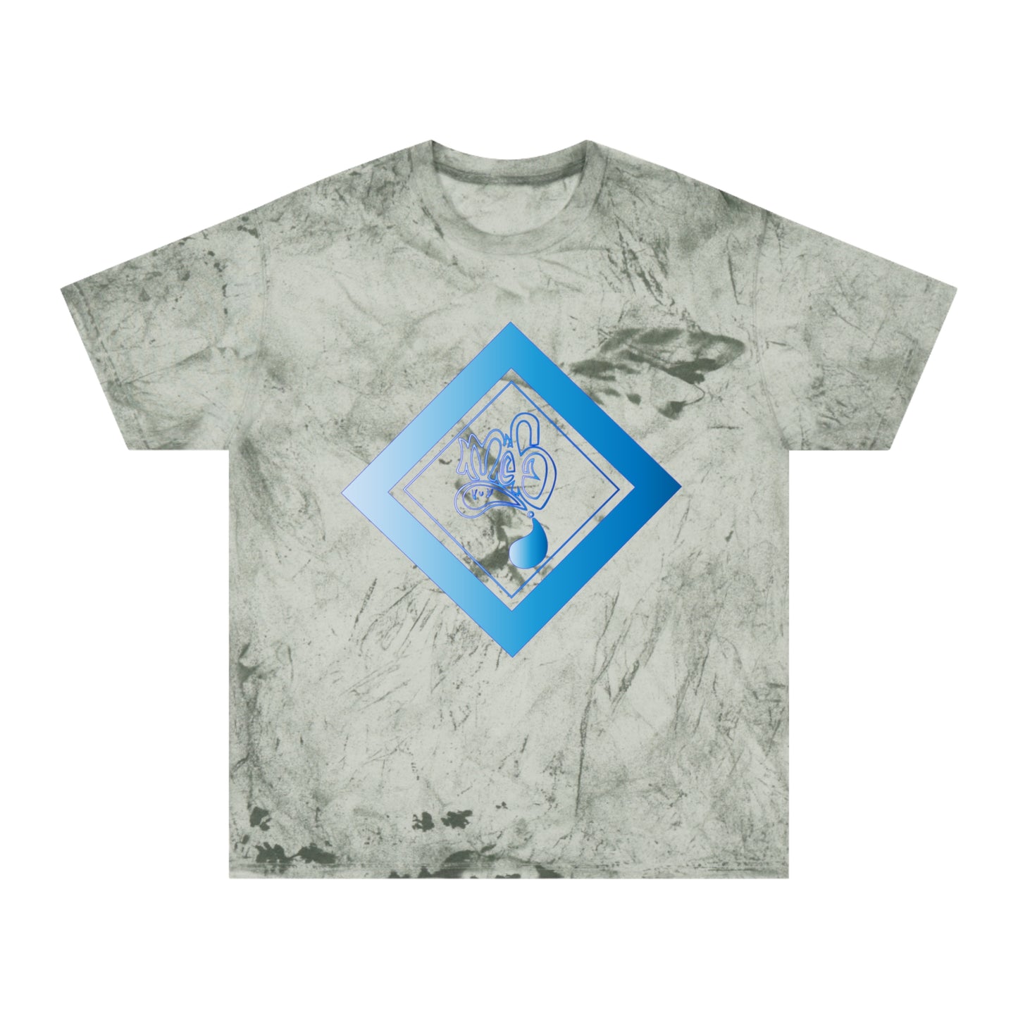 Color Blast unisex mofo logo diamond aqua
