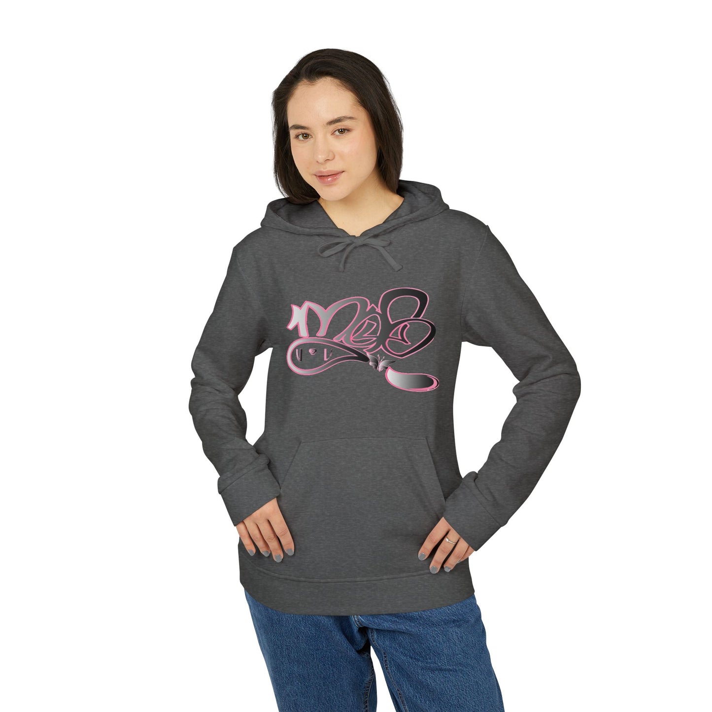 Stylish Unisex Fleece Hoodie with Trendy Graphic Design