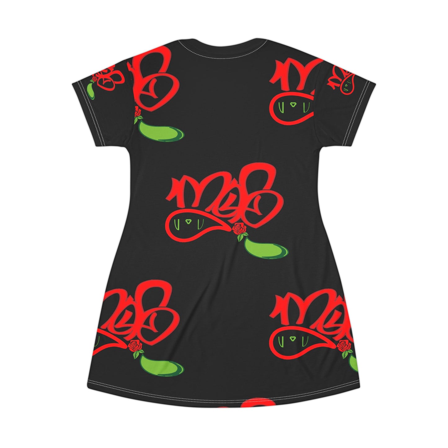 Vibrant Virgo T-Shirt Dress, Astrology Dress, Casual Summer Dress, Birthday Gift, Unique Fashion Statement