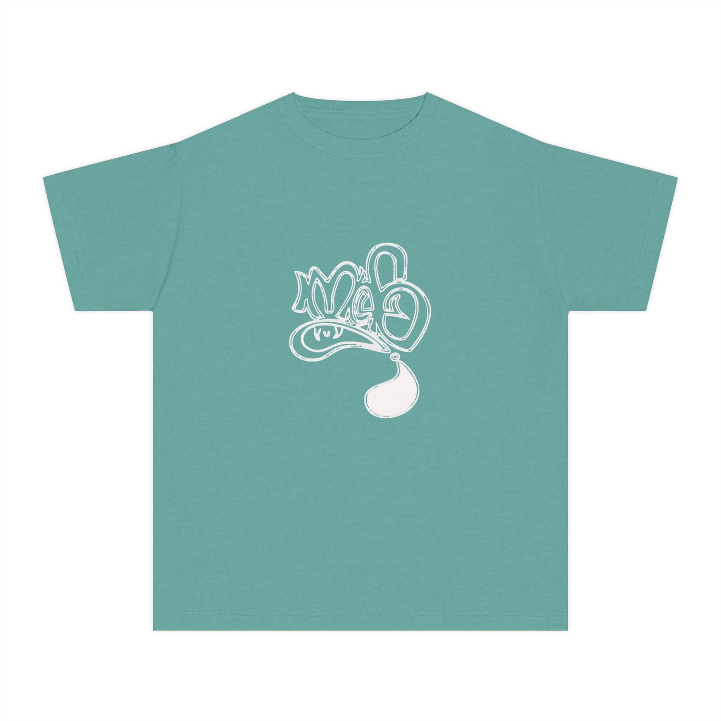 Youth Midweight Tee with Artistic Design, Comfortable Stylish Youth Shirt, Summer Wear, Gift for Kids, Casual Outfit