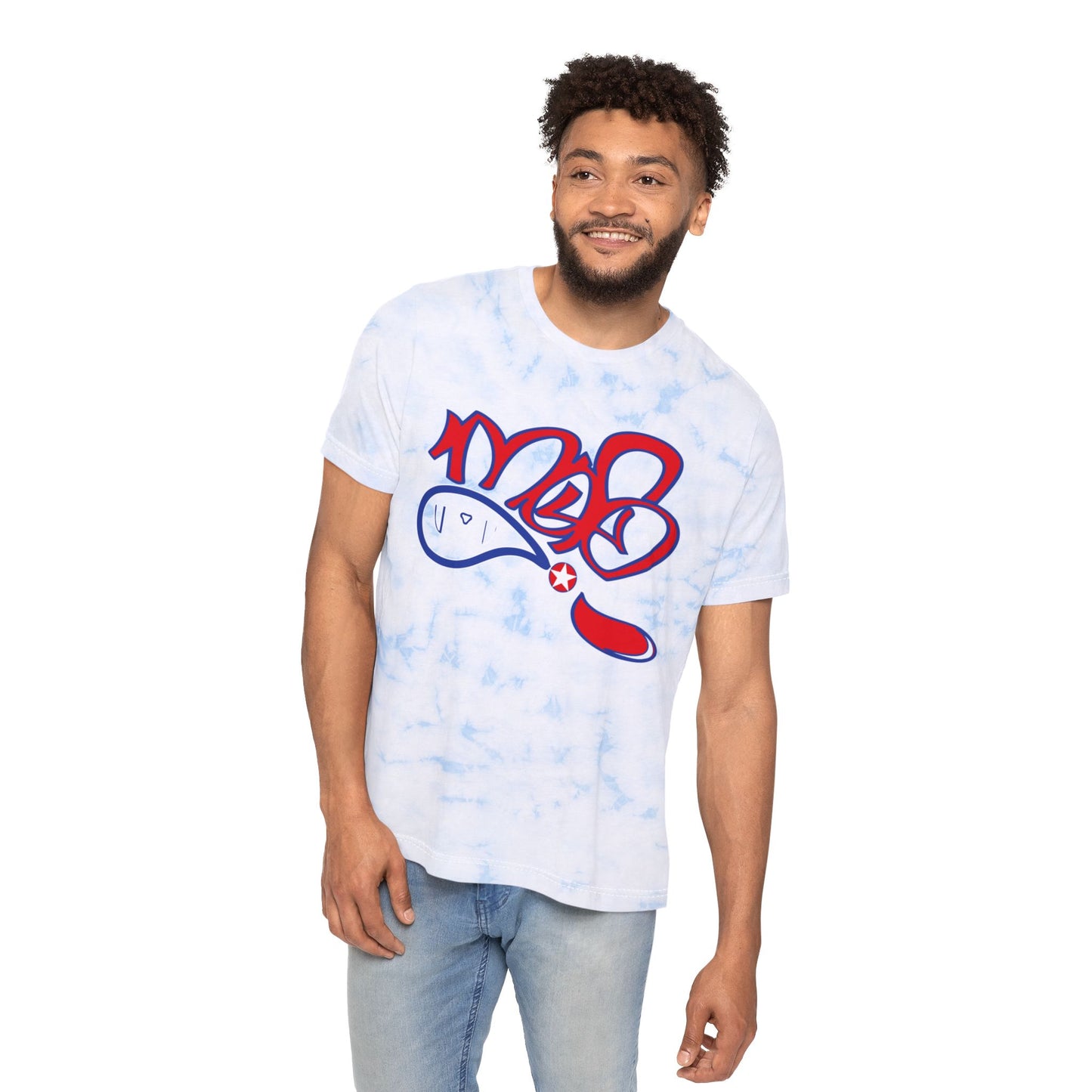 Unisex Tie-Dye Streetwear T-Shirt, Trendy Graphic Tee, Casual Summer Wear, Festival Outfits, Gift for Friends