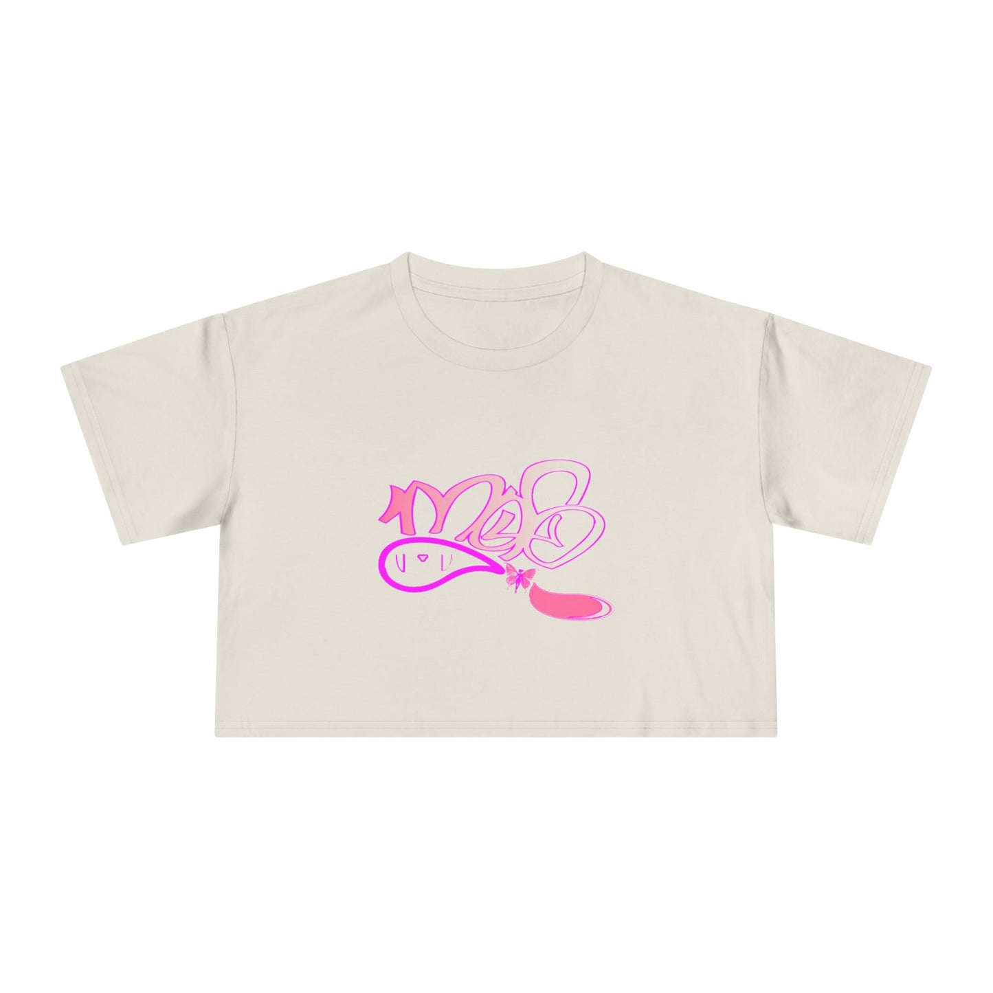Crop Tee — mofo butterfly fairy logo