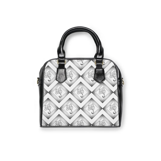 Elegant Monochrome Shoulder Handbag