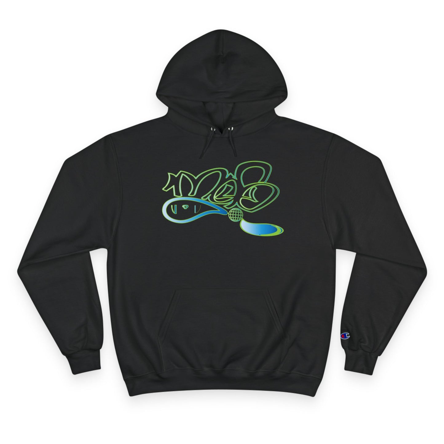 Champion Hoodie with mofo globe logo