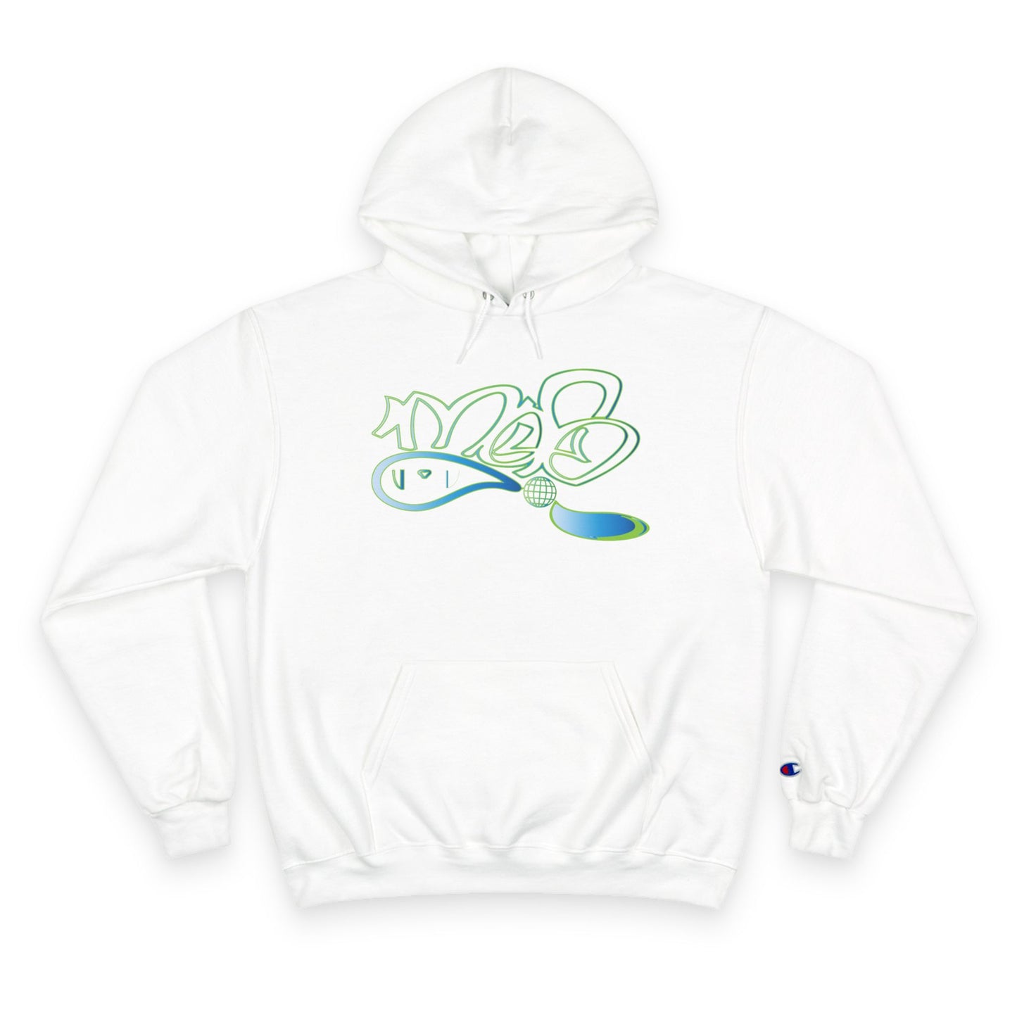 Champion Hoodie with mofo globe logo