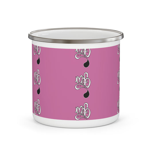 Trendy Enamel Camping Mug with Fun Design, Great for Outdoor Adventures, Coffee Lovers, Gifts for Friends, Camping Gear, Travel Mug