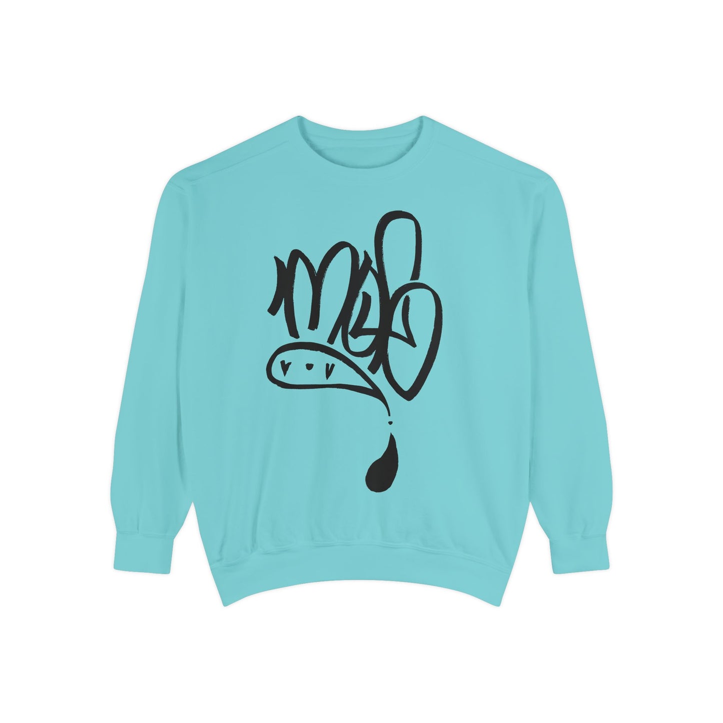 Unisex Garment-Dyed Sweatshirt with Unique Script Design, Cozy Casual Wear, Perfect Gift for Friends, Ideal for Everyday Comfort, [...]