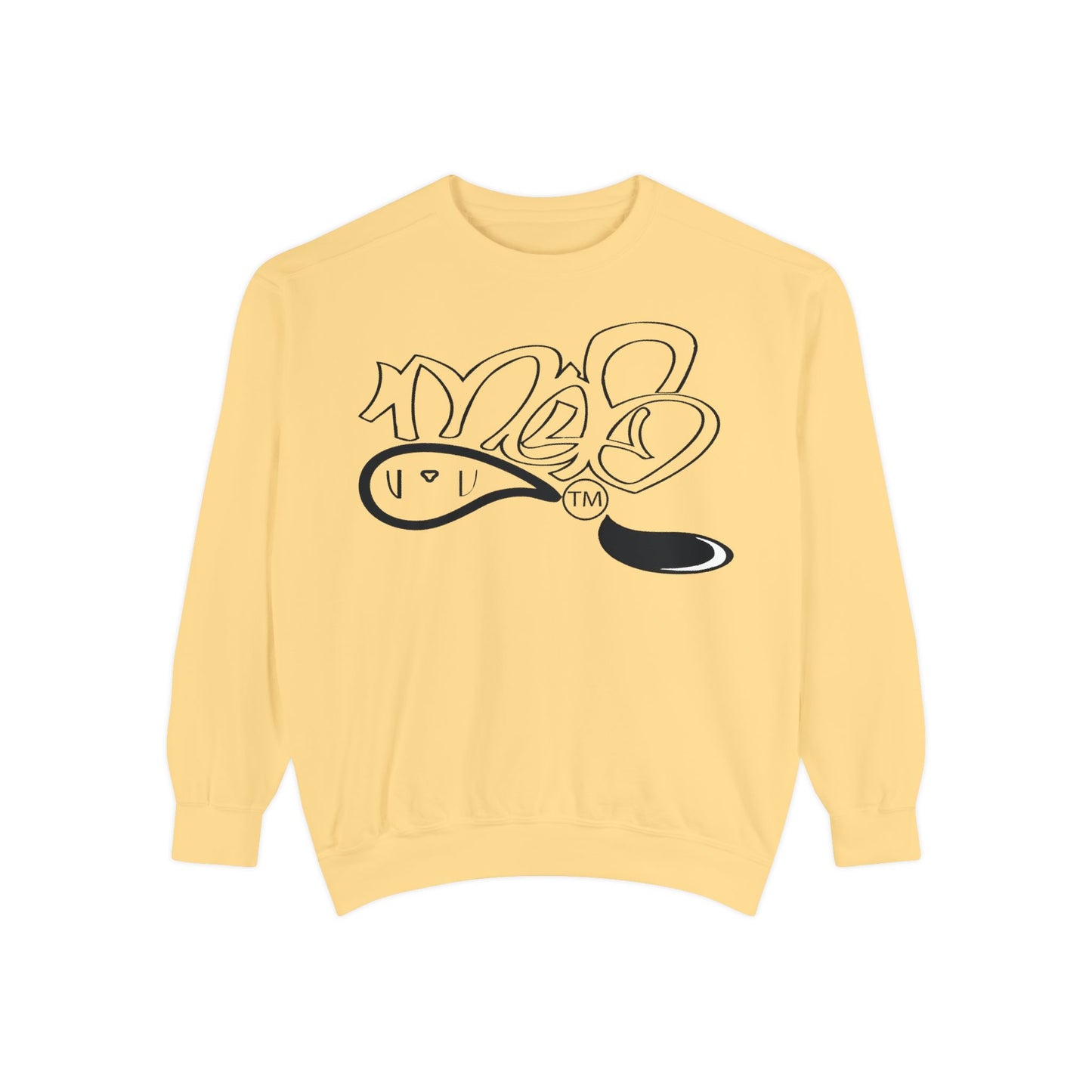 Stylish Graffiti Sweatshirt for Urban Comfort, Unisex Streetwear, Gift for Trendsetters, Casual Wear, Perfect for Layering