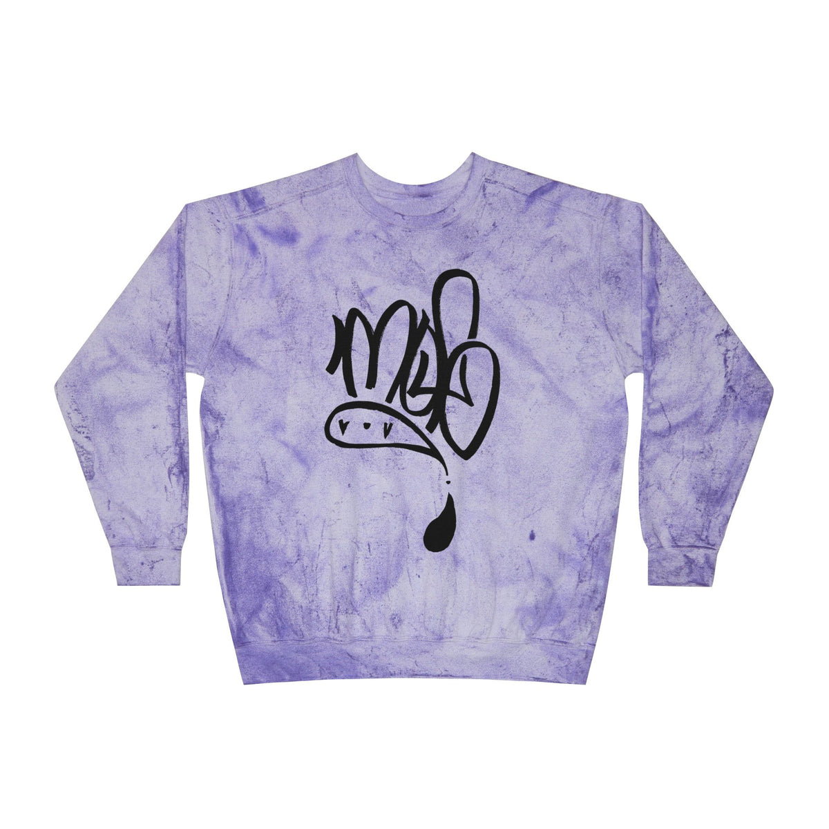 mofo logo black on Tie-Dye Streetwear sweat shirt