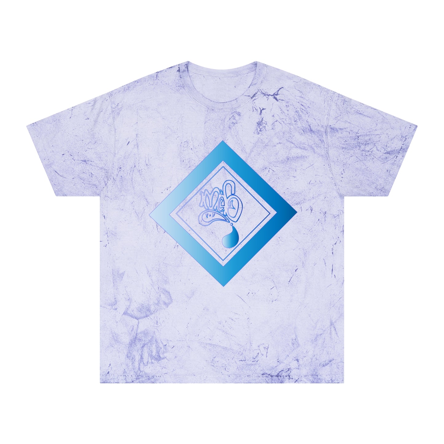 Color Blast unisex mofo logo diamond aqua