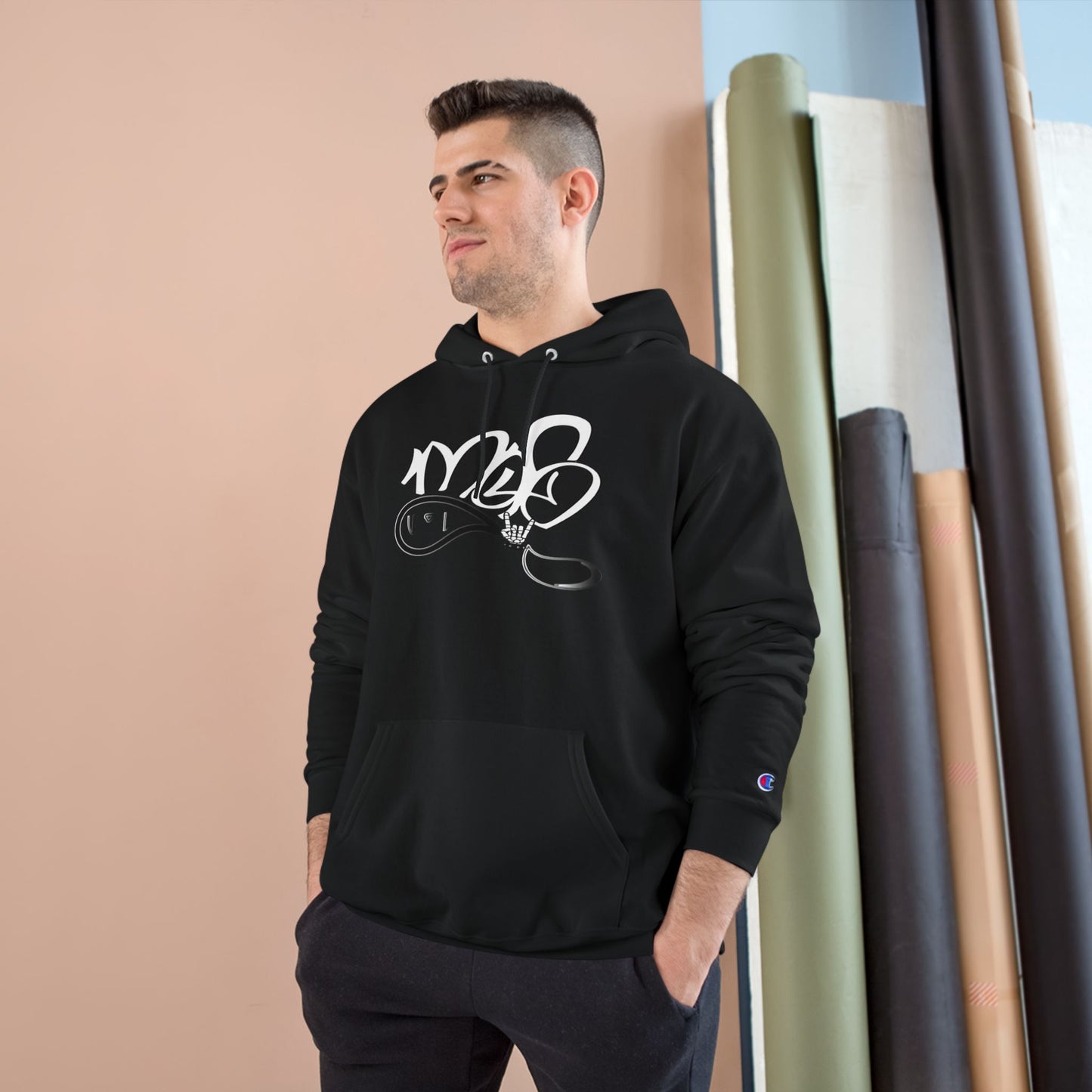 Street Style Champion Hoodie, Cool Graphic Sweatshirt, Trendy Pullover for Casual Outfits, Perfect Gift for Every Occasion