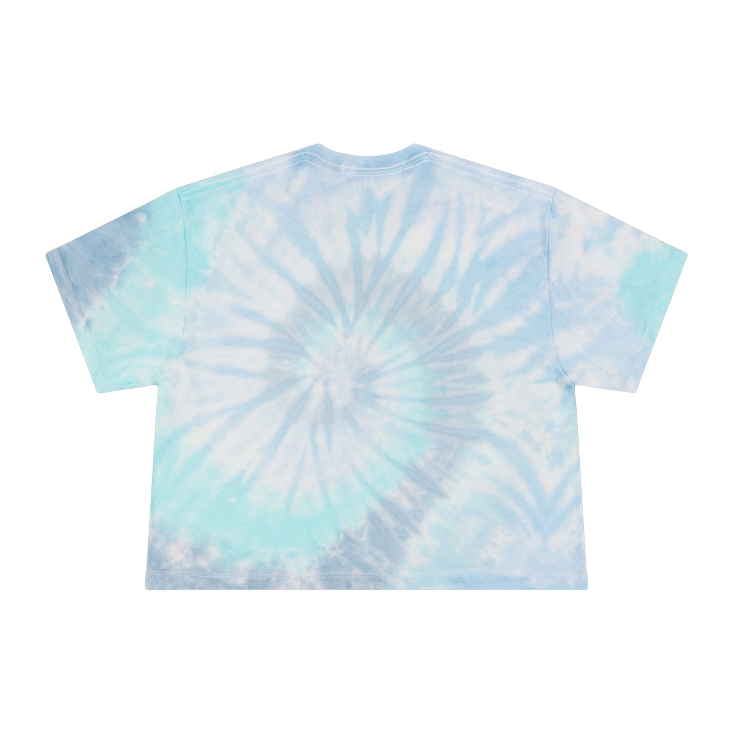 Trendy Women's Tie-Dye Crop Tee with Unique Design