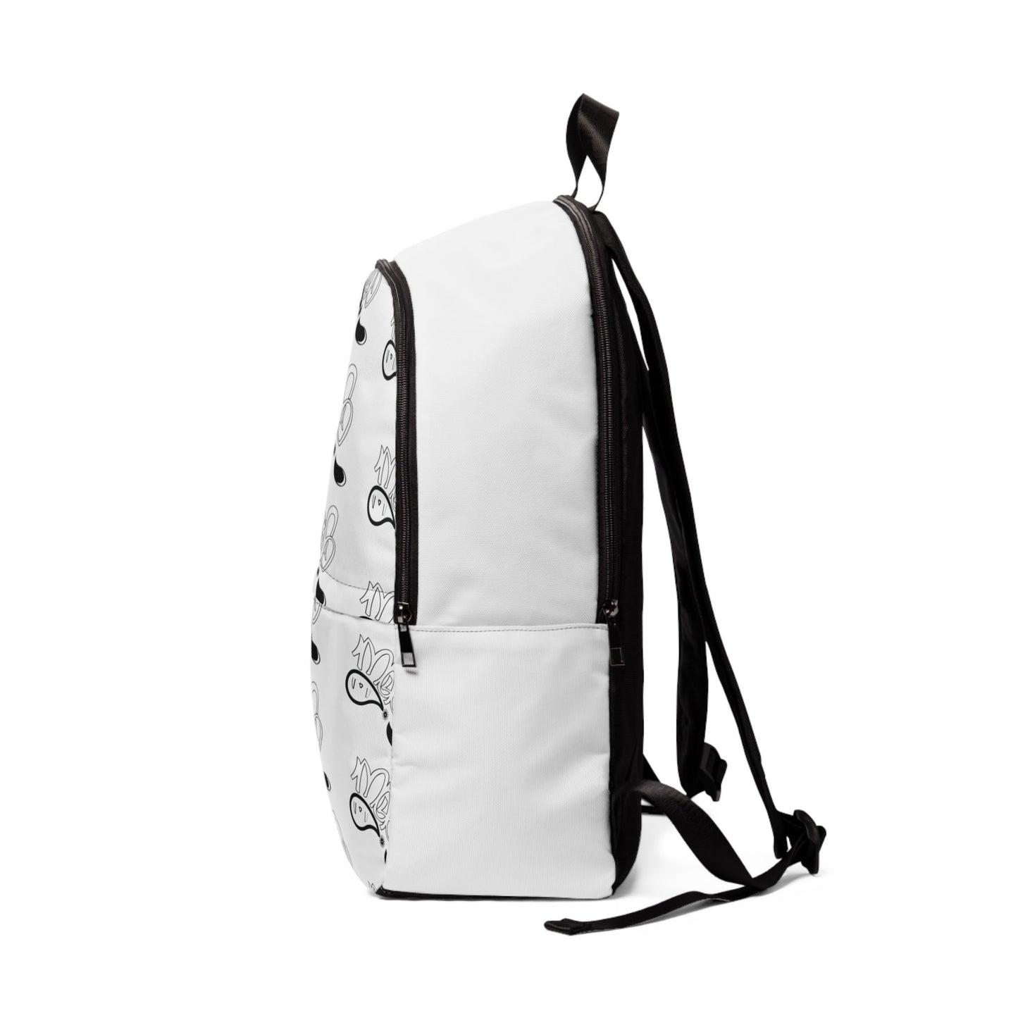 Trendy Unisex Fabric Backpack with Playful Design - Ideal for School, Travel, Gifts, Daily Use, and Eco-Friendly Lifestyle