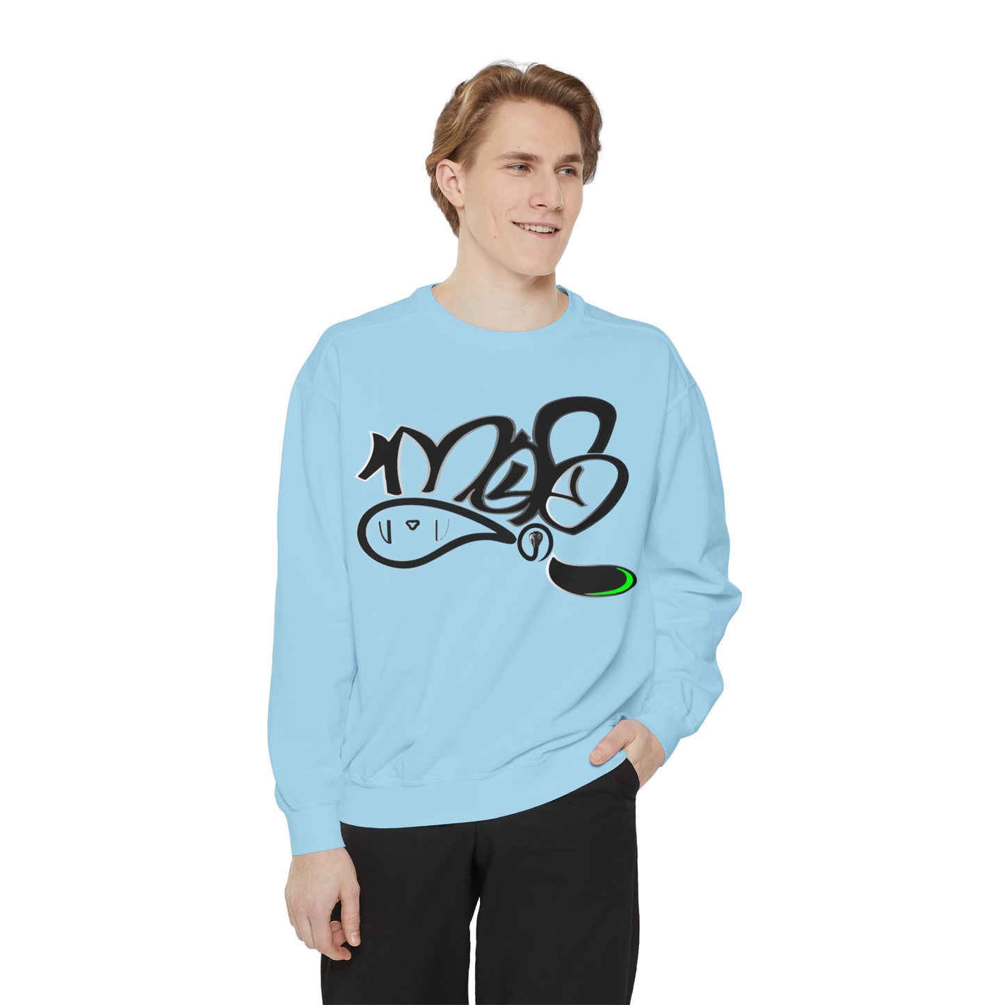 Graffiti Script Sweatshirt — mofo snake logo