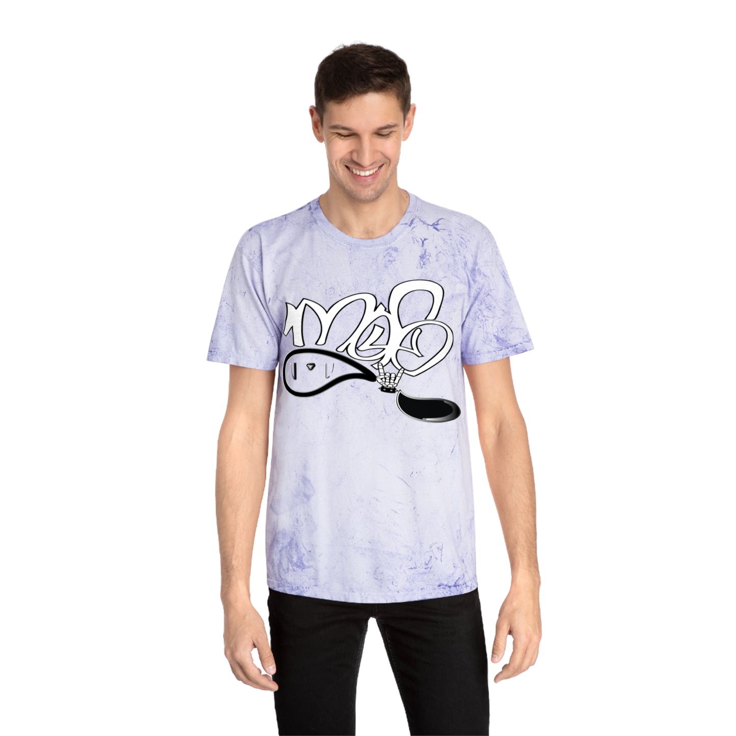 color blast unisex mofo rockstar logo