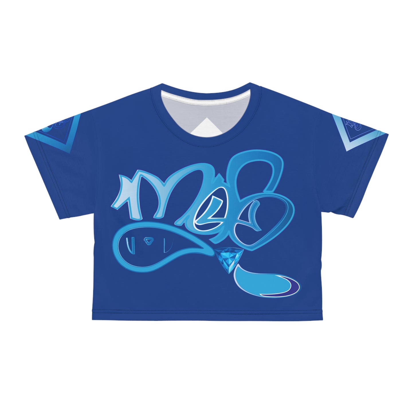 mofo water gem diamond combo crop-tee dark