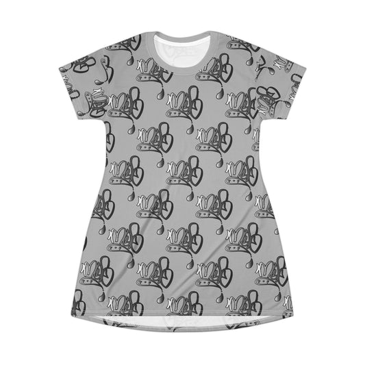 Stylish Graphic T-Shirt Dress, Casual Summer Wear, Unique Gift for Her, Lounge Dress, Everyday Fashion