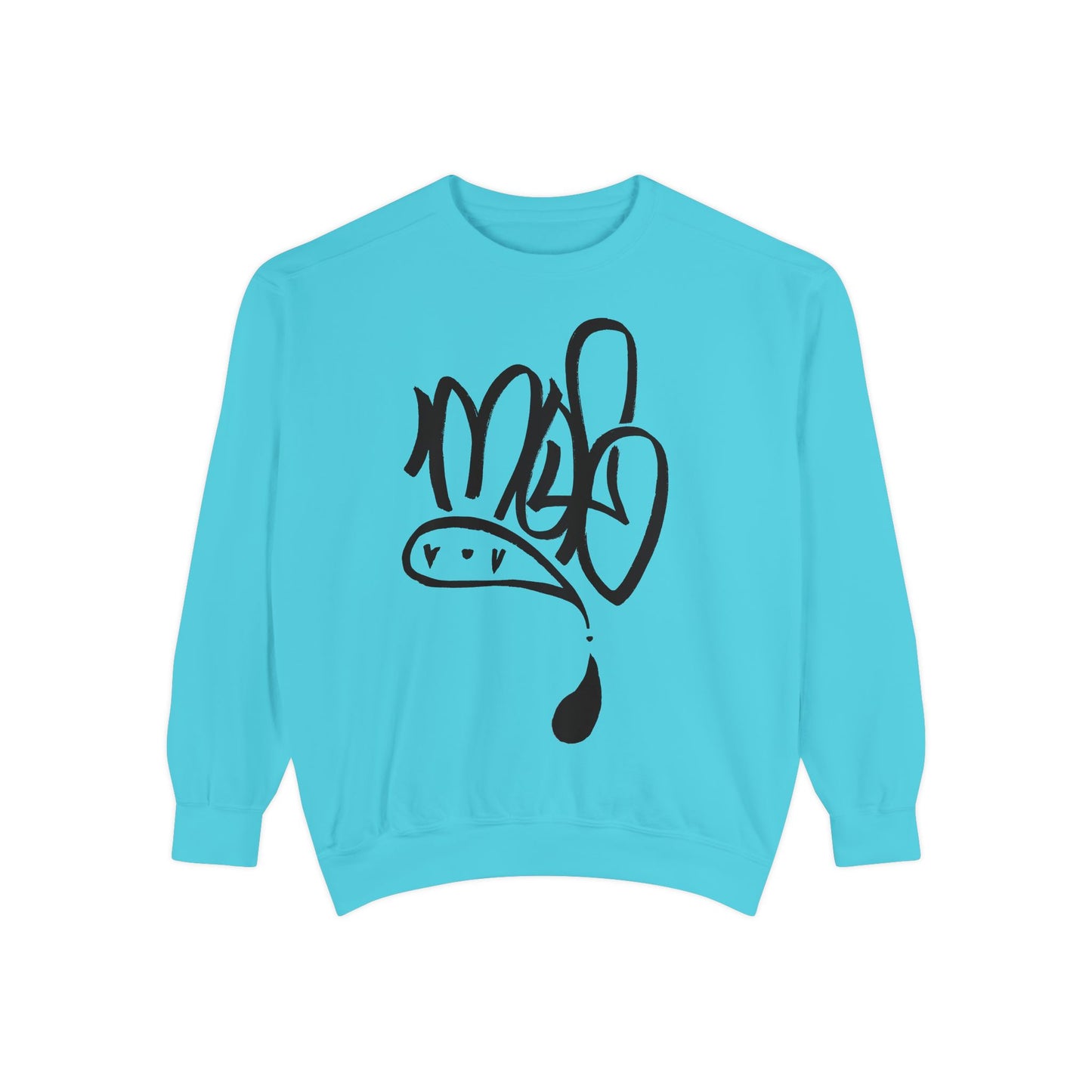 Unisex Garment-Dyed Sweatshirt with Unique Script Design, Cozy Casual Wear, Perfect Gift for Friends, Ideal for Everyday Comfort, [...]