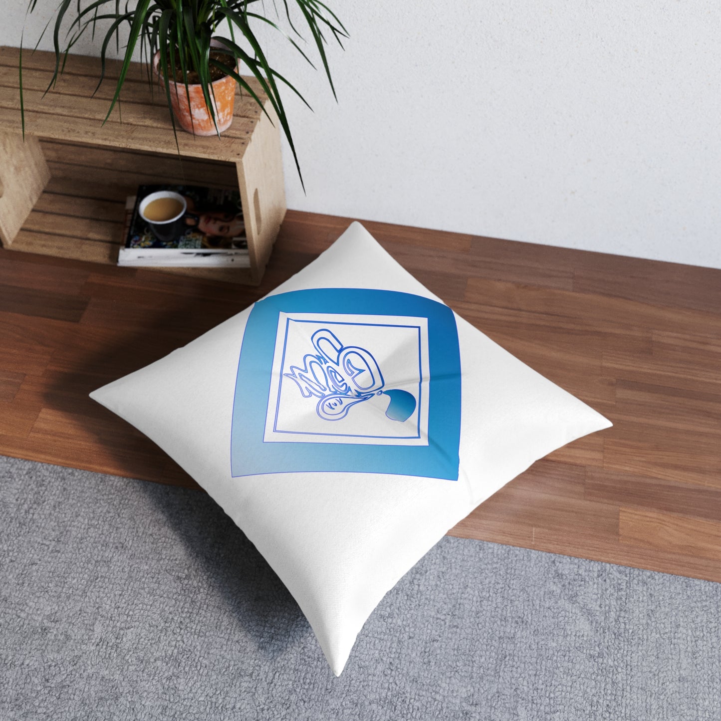 Cozy Tufted Floor Pillow for Stylish Home Decor, Living Room Comfort, Gift for Homeowners, Relaxation Accessory, Chic Accent Cushion