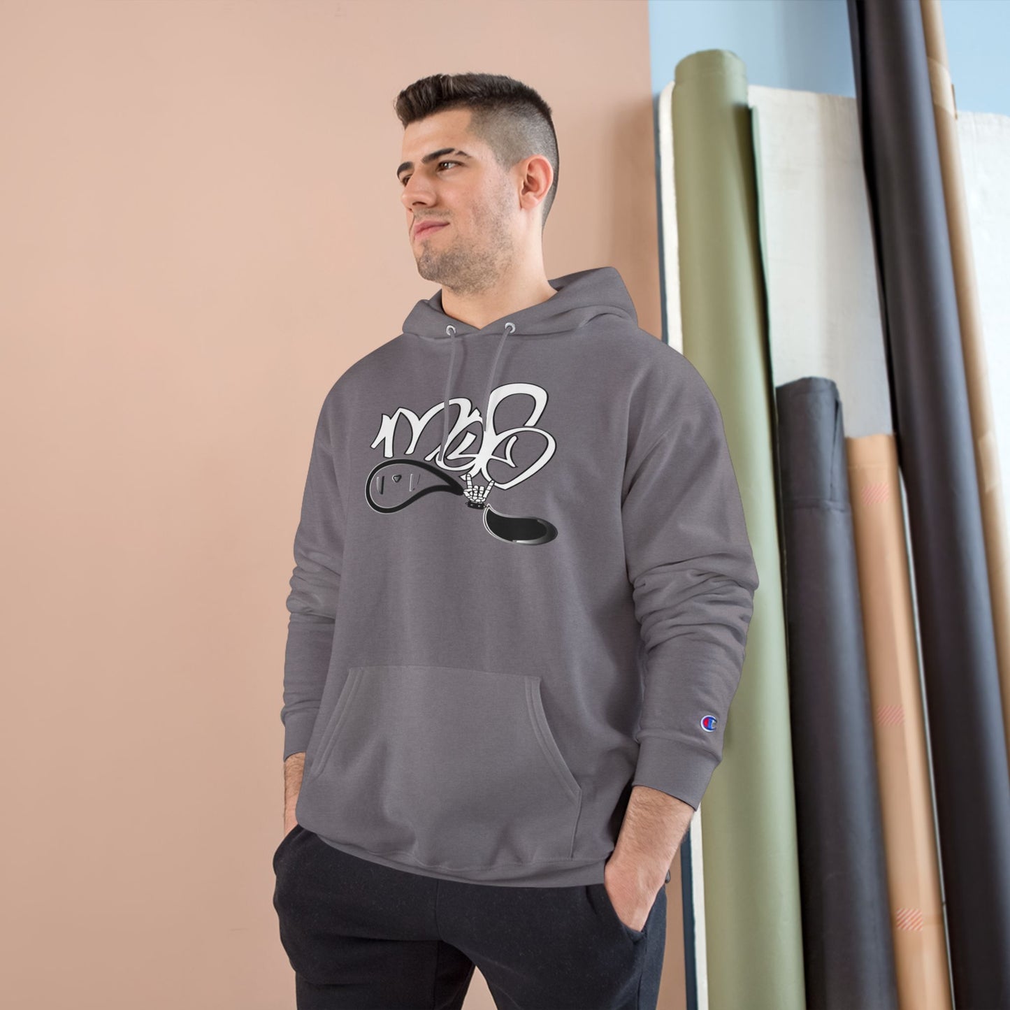 Street Style Champion Hoodie, Cool Graphic Sweatshirt, Trendy Pullover for Casual Outfits, Perfect Gift for Every Occasion