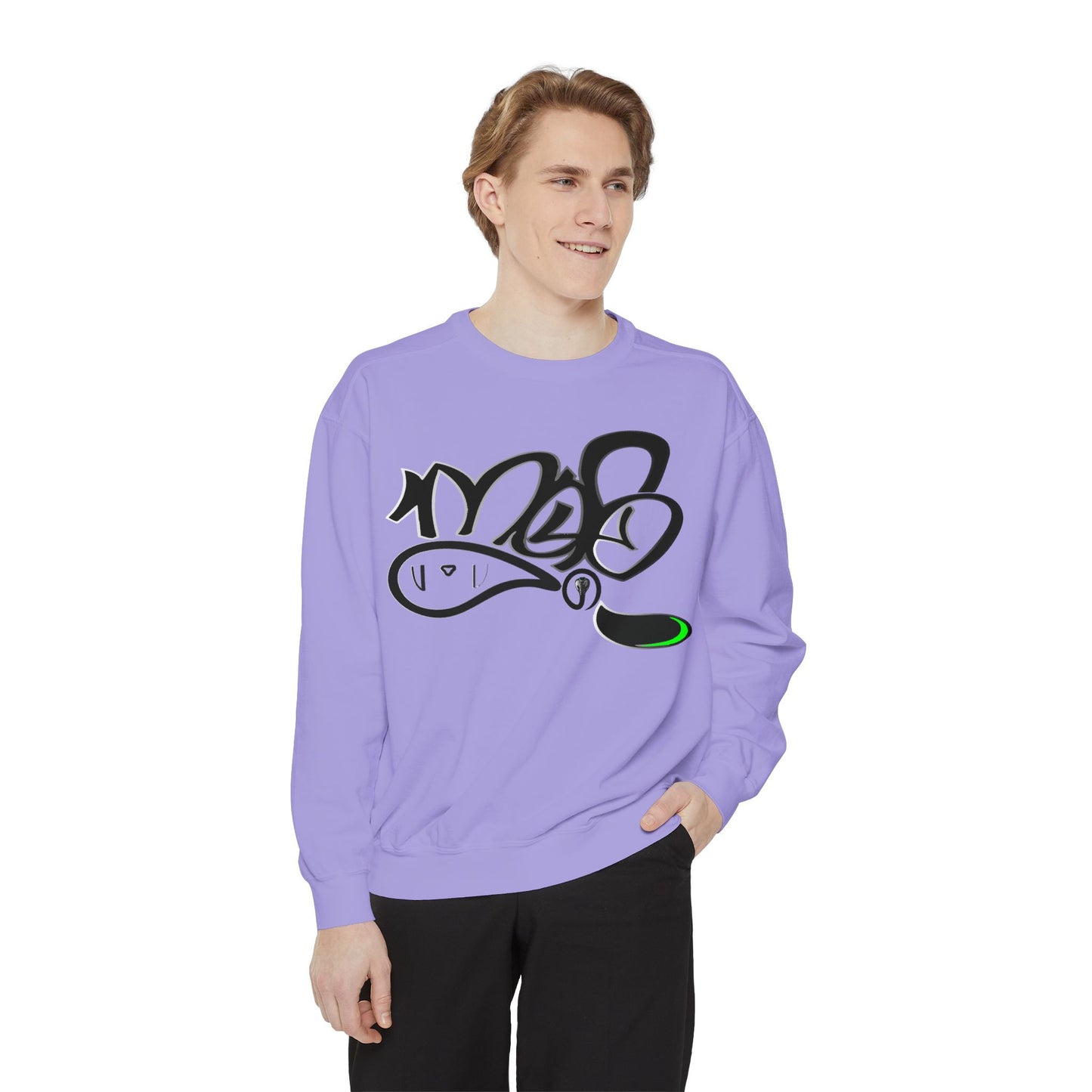 Graffiti Script Sweatshirt — mofo snake logo