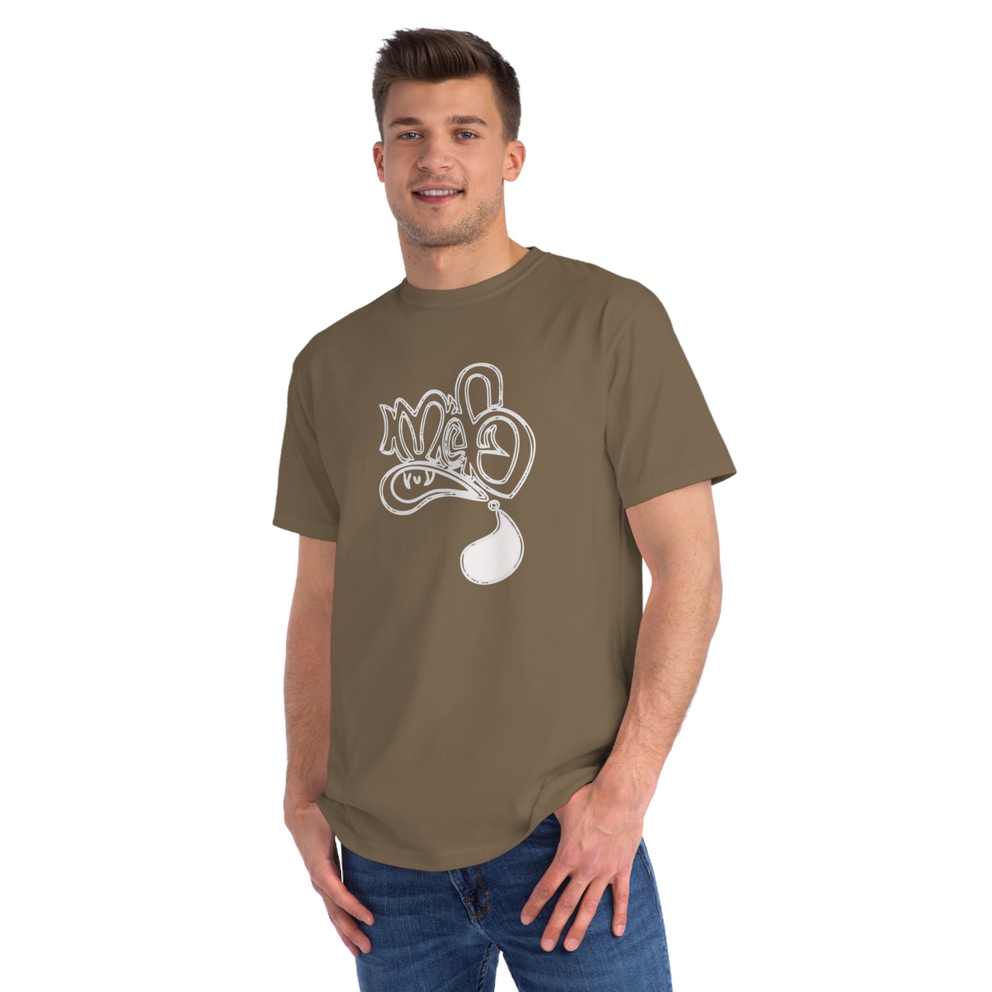 Organic Unisex Graphic Tee with Playful Design, Casual Wear, Artsy Apparel, Gift for Friends, Everyday Style