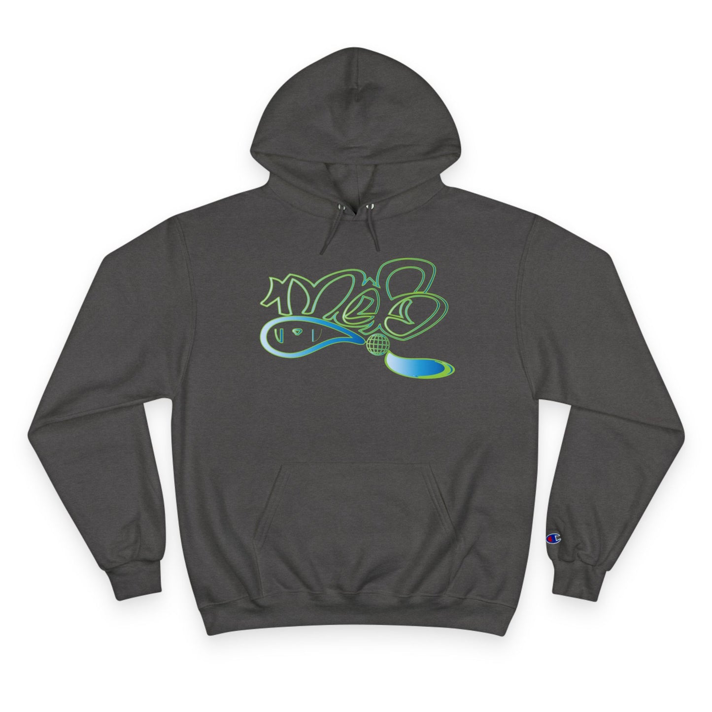 Champion Hoodie with mofo globe logo