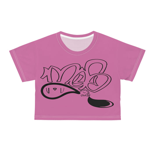 Stylish Graffiti Crop Tee for Trendsetters