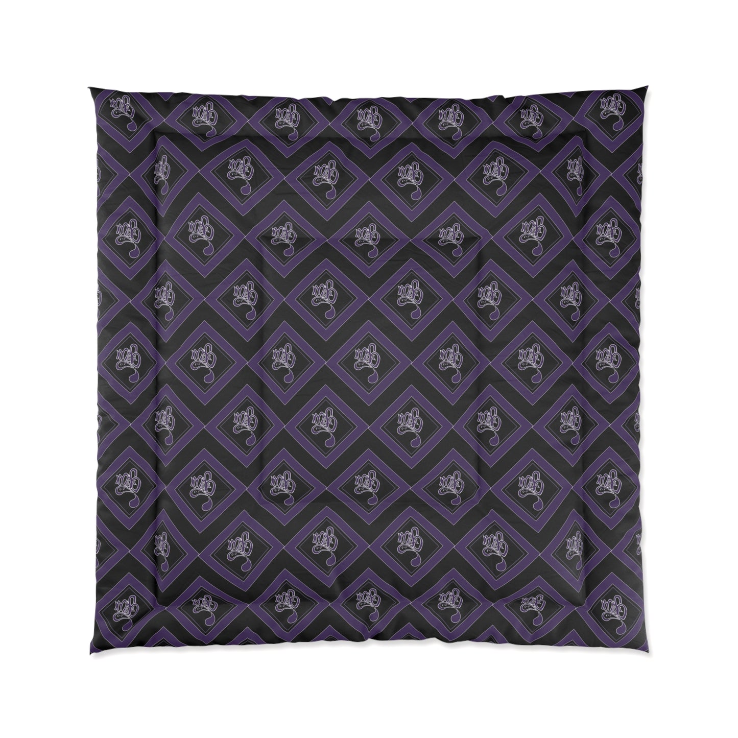 Elegant Gothic Comforter for Cozy Bedroom Décor, Dark Purple Bedding, Unique Home Accents, Perfect Gift for Halloween, Gothic Style