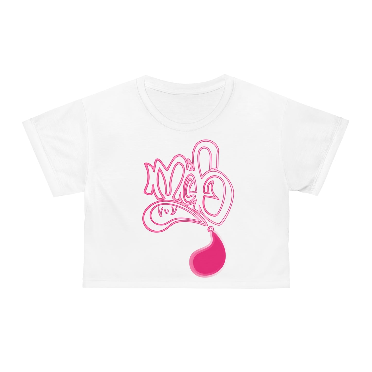 Trendy Graphic Crop Tee with Pink Design, Cool Summer Top, Casual Streetwear, Gift for Her, Festival Outfit, Everyday Wear