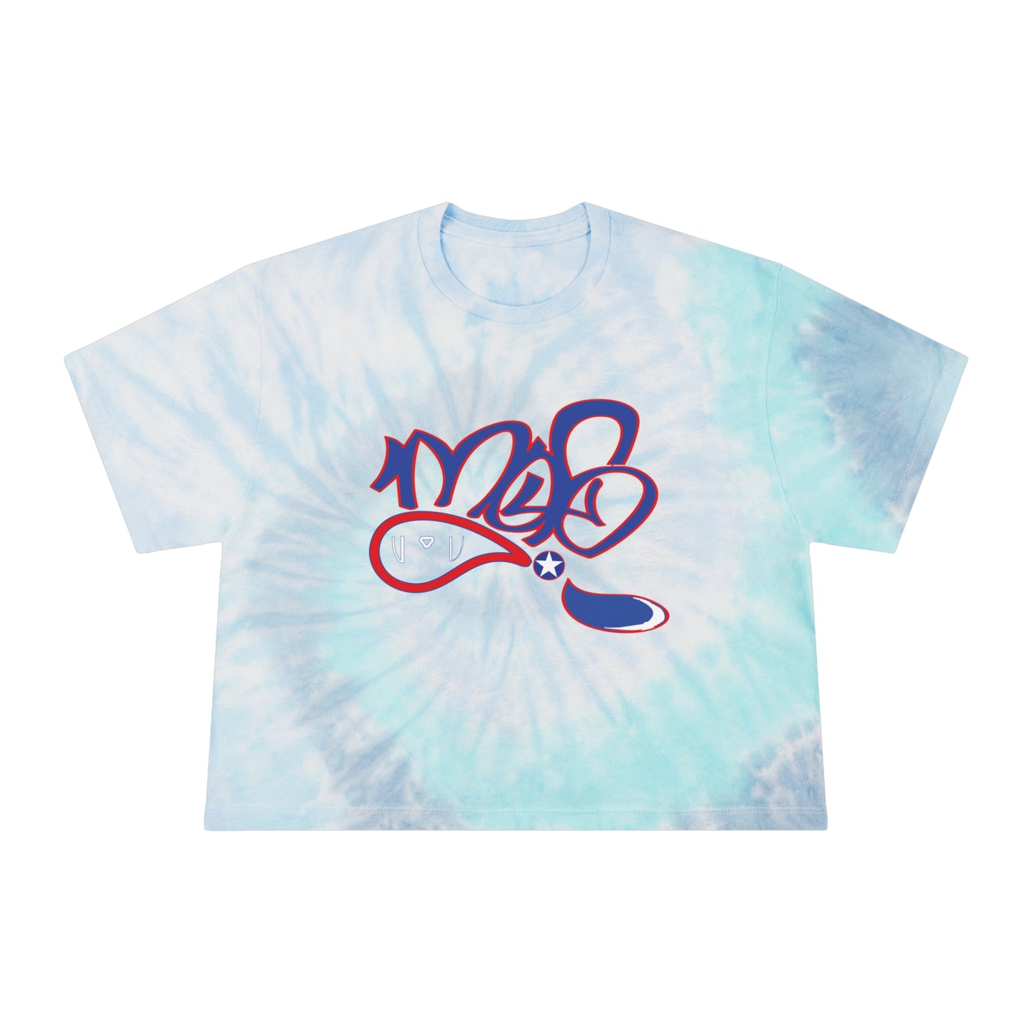 Vibrant Women's Tie-Dye Crop Tee | Casual Summer Top, Beachwear, Gift for Her, Festival Attire, Comfortable and Stylish