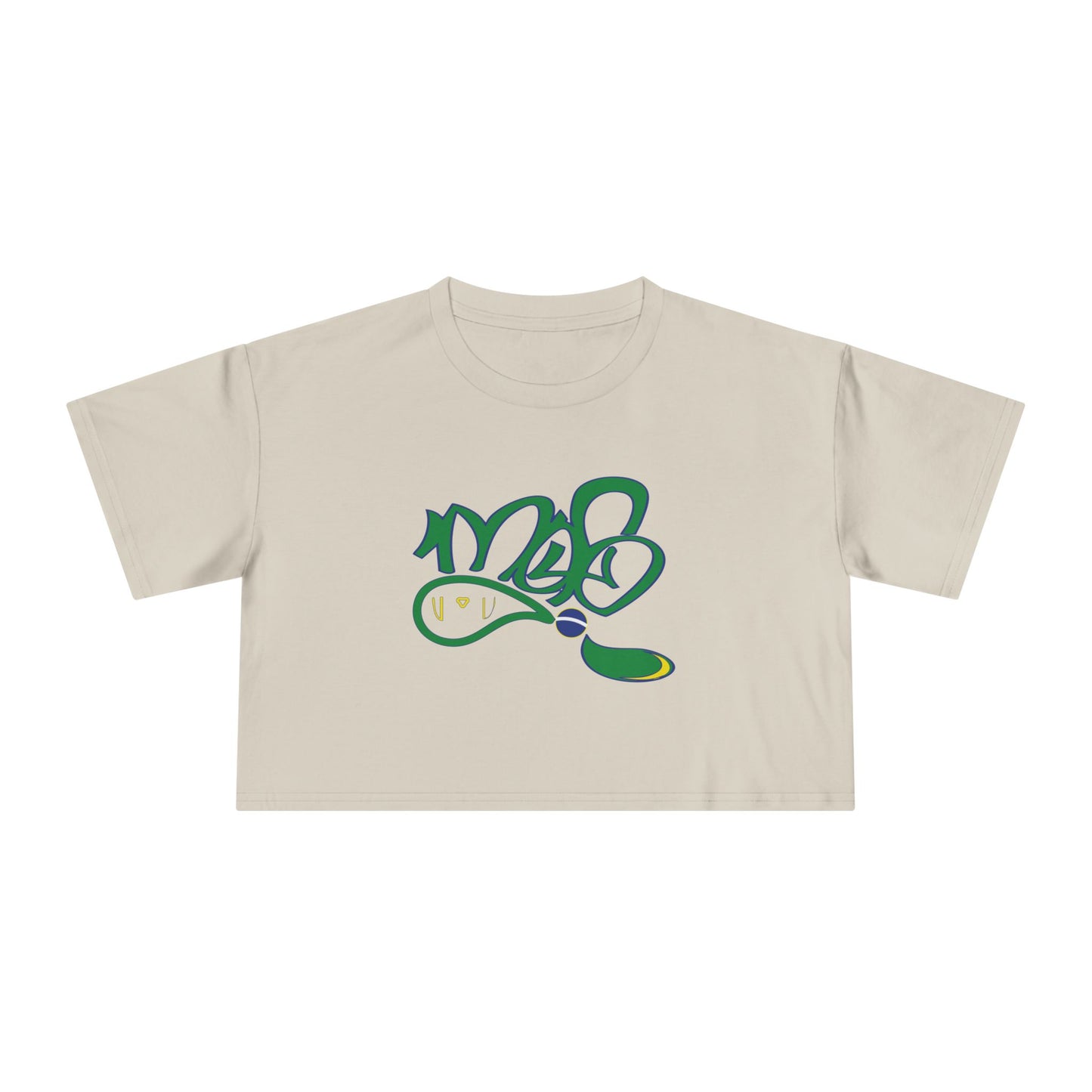 Stylish Women's Crop Tee with Unique Design | Casual Summer Top, Festival Wear, Gift for Her, Streetwear Fashion