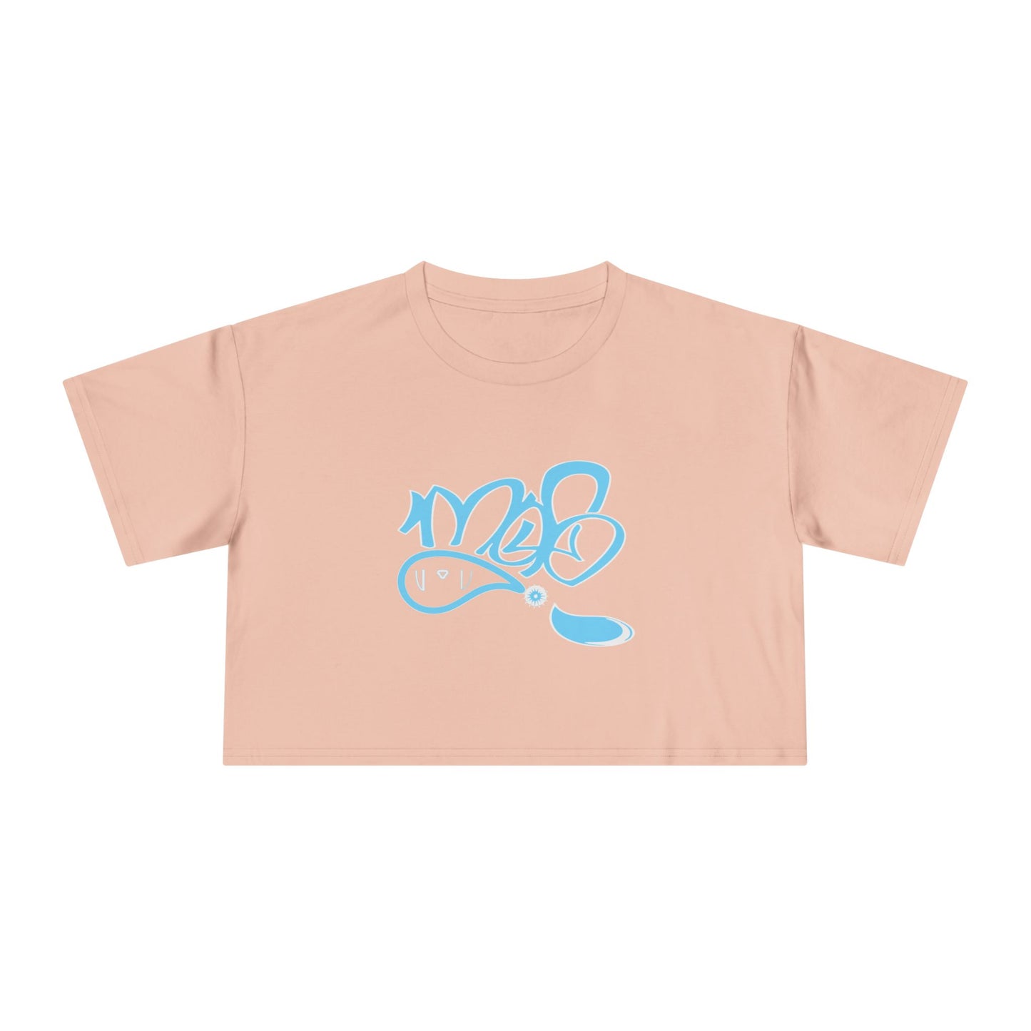 Graffiti-Inspired Women's Crop Tee - Stylish Casual Wear, Streetwear Fashion, Summer Top, Gift for Her, Festival Outfit