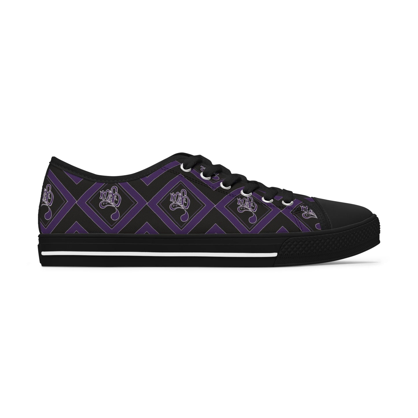 Stylish Women's Low Top Sneakers with Elegant Purple Design, Trendy Casual Footwear, Unique Gift for Her, Everyday Wear, Fashion Statement