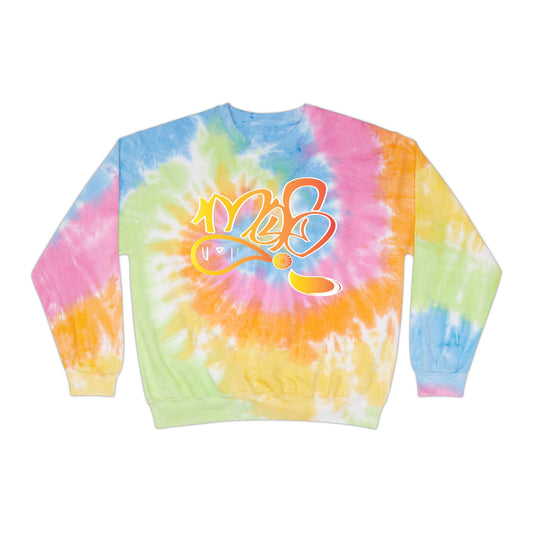 Colorful Tie-Dye Unisex Sweatshirt, Vibrant Casual Wear, Perfect for Festivals, Spring Outfits, Gift for Teens