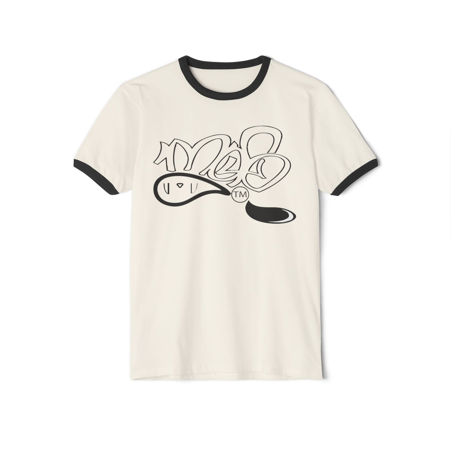 Retro Graphic Unisex Cotton Ringer T-Shirt, Casual Tee, Streetwear, Trendy Apparel, Unique Gift, Everyday Wear, Unisex Fashion