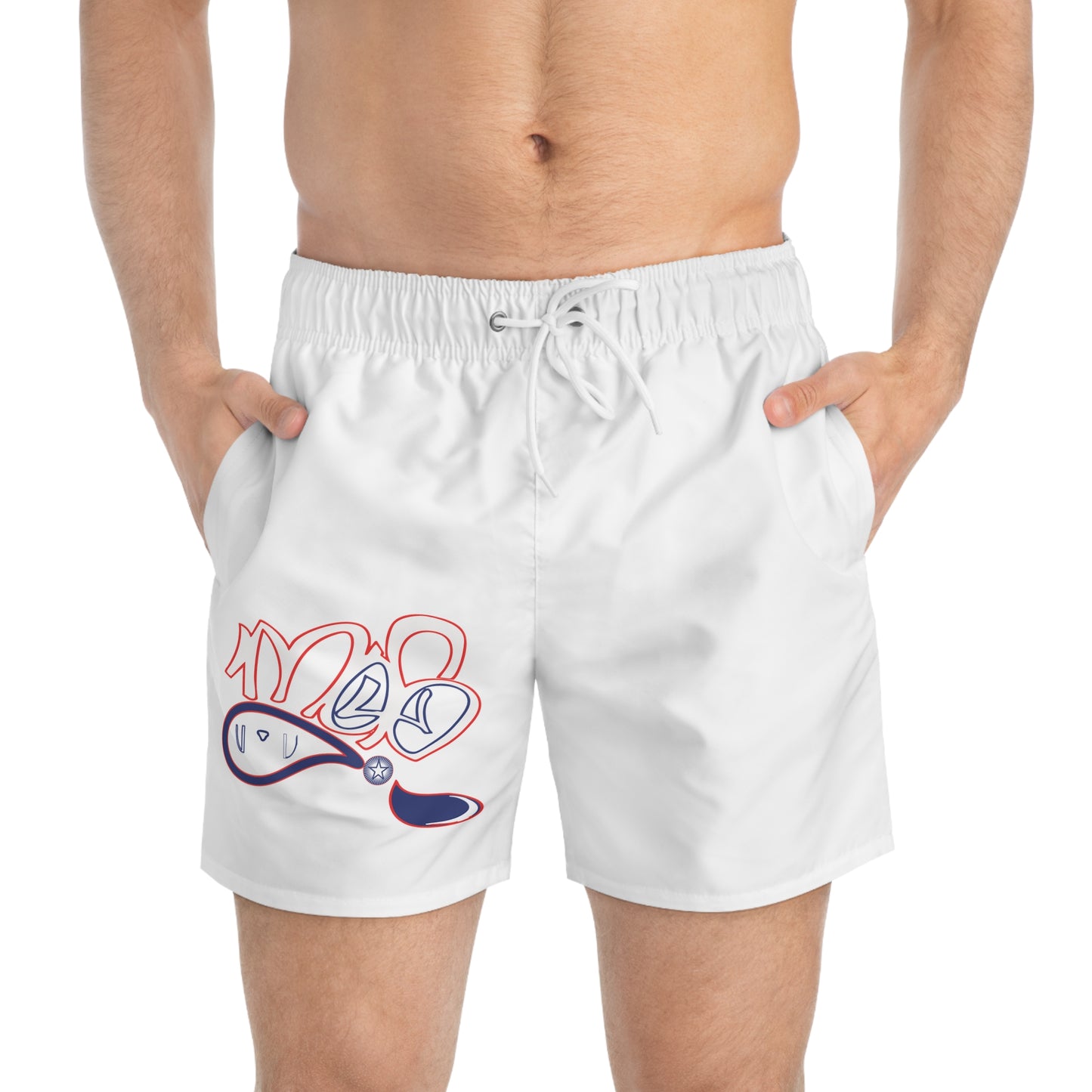 Stylish Swim Trunks for Beach Days, Summer Essentials, Pool Party Gear, Vacation Attire, Fun Print Swimwear