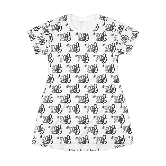 Stylish Graphic T-Shirt Dress, Perfect for Casual Outings, Summer Events, Lounge Wear, Gifts, Everyday Fashion