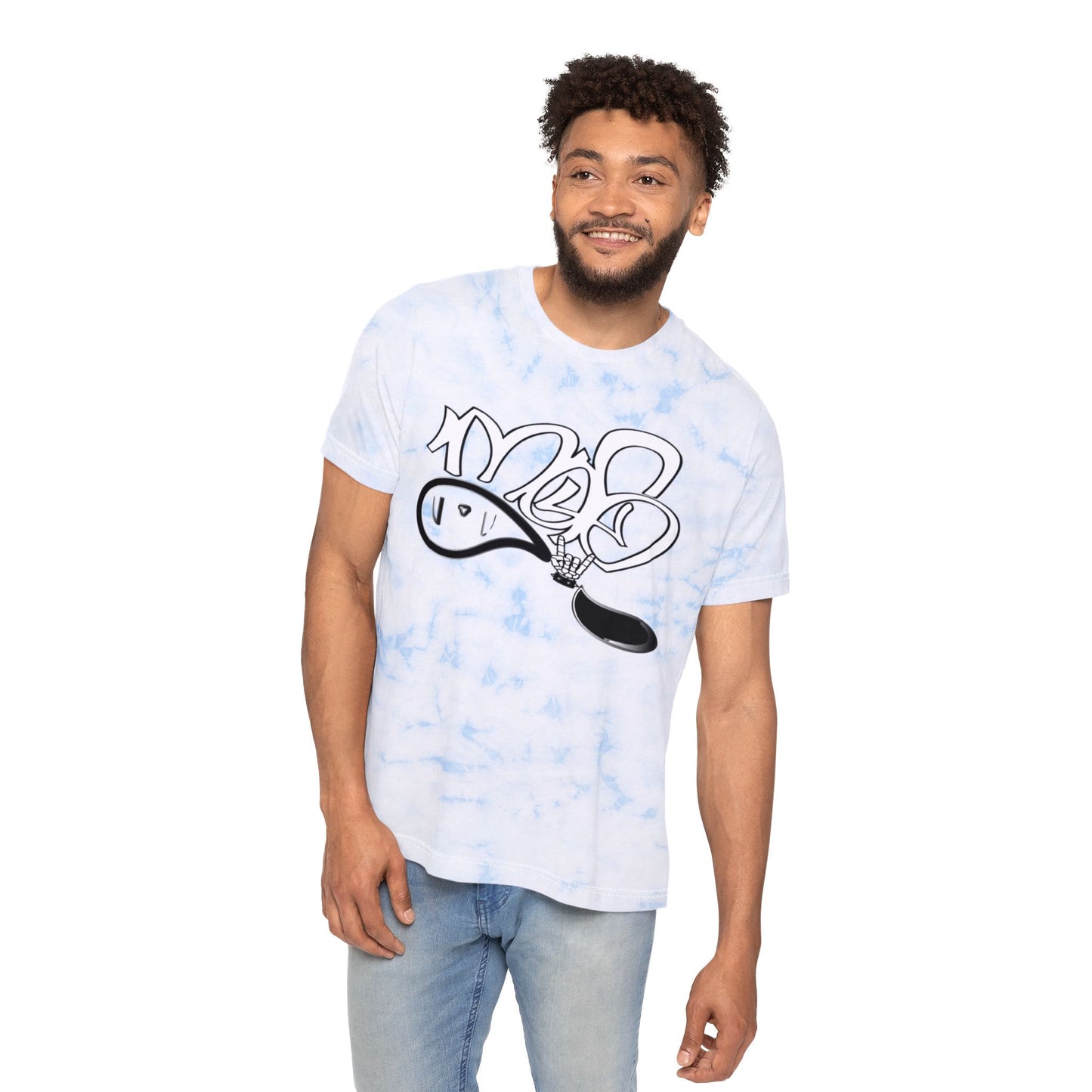 Unisex Tie-Dye Graphic T-Shirt - Trendy Casual Wear, Summer Vibes, Festival Outfit, Gift for Friends, Streetwear Style