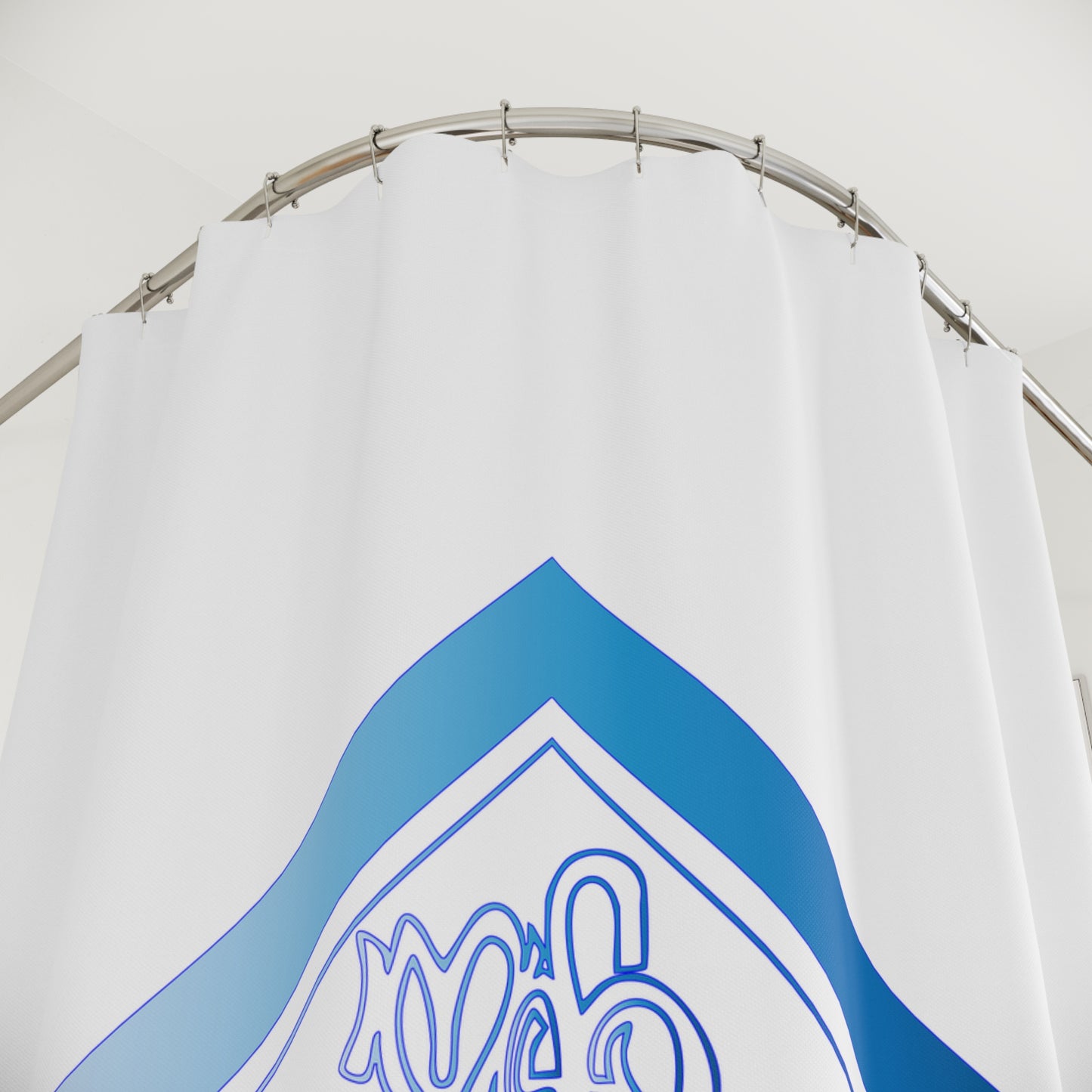 Stylish Blue Shower Curtain - Modern Bathroom Decor, Nautical Theme, Home Upgrade, Gift for Housewarming, Coastal Living