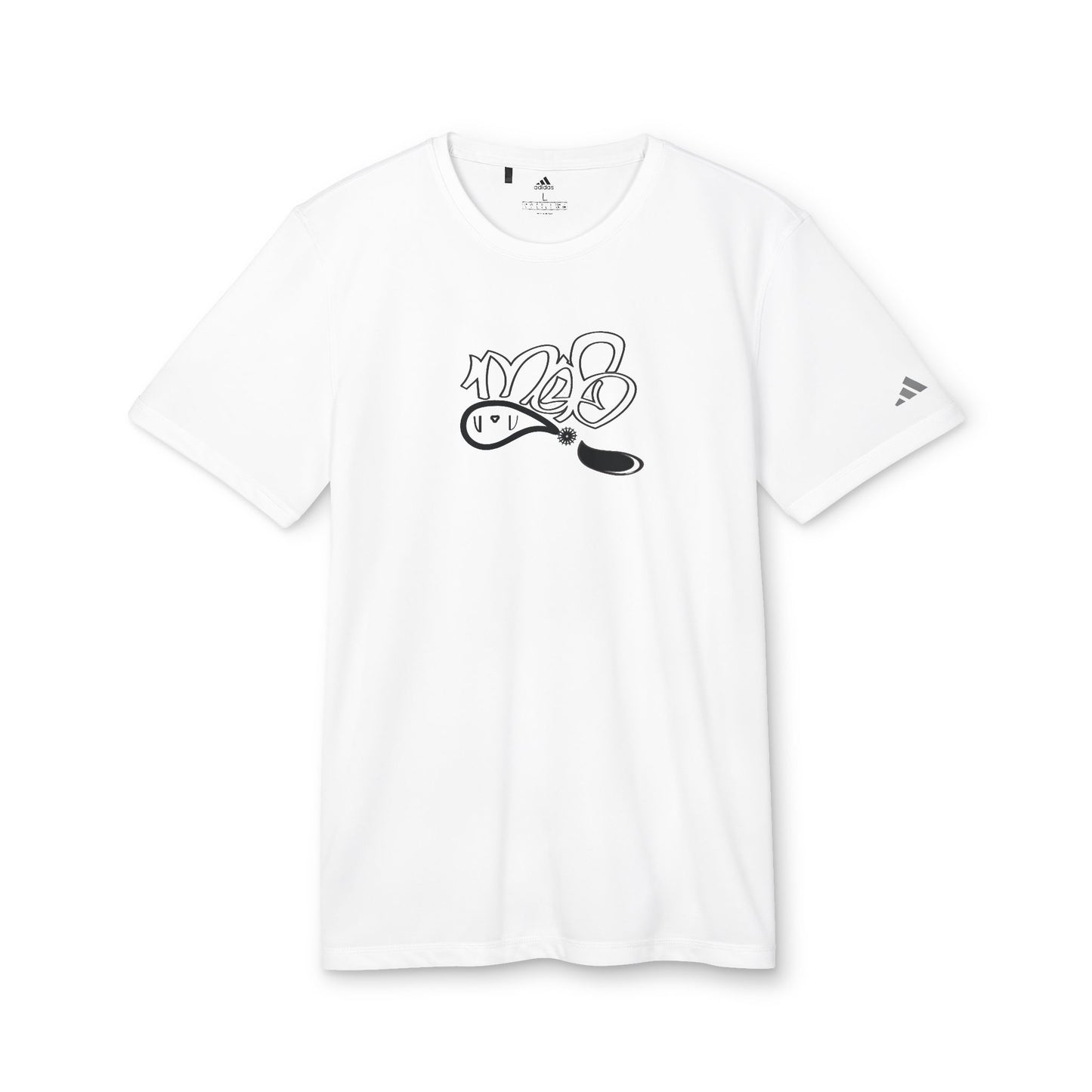 Sporty Unisex T-shirt with Graffiti Design, Casual Wear, Exercise Apparel, Gift for Athletes, Fitness Enthusiasts, Street Style