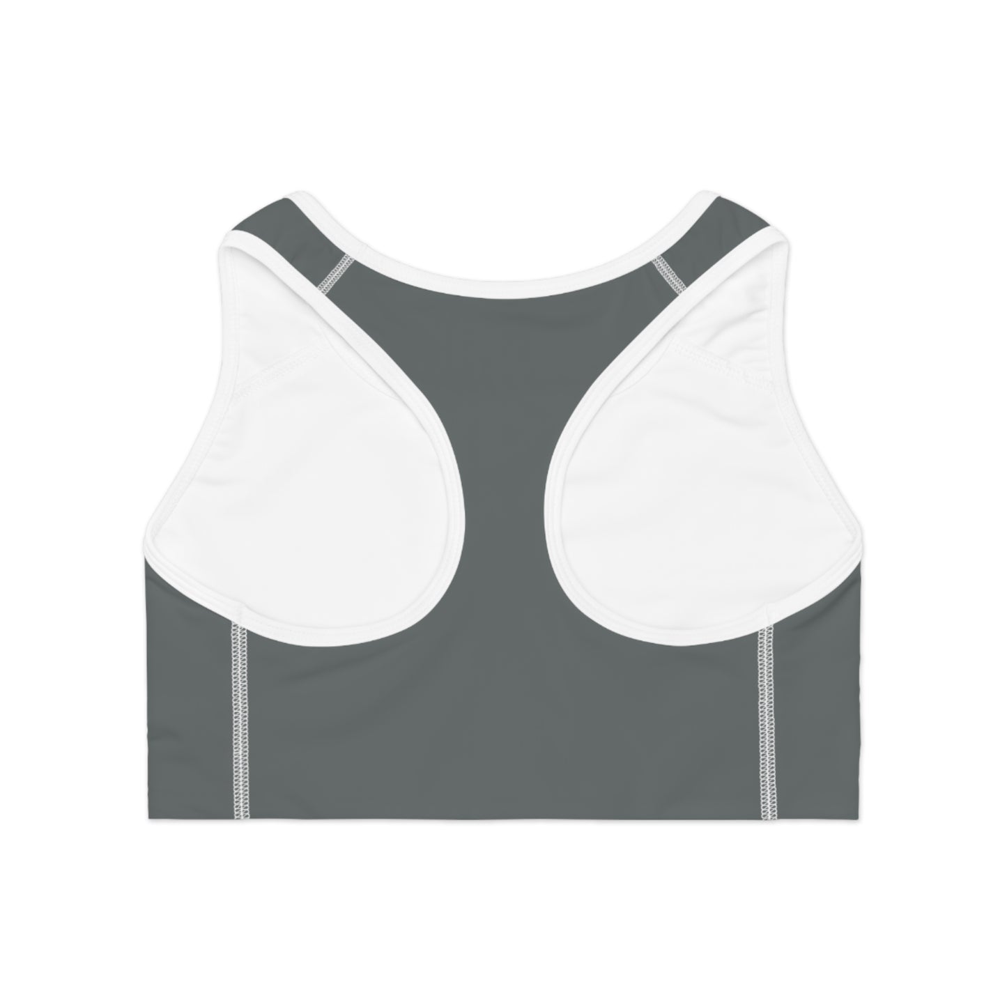 mofo 15star logo sports bra dark grey