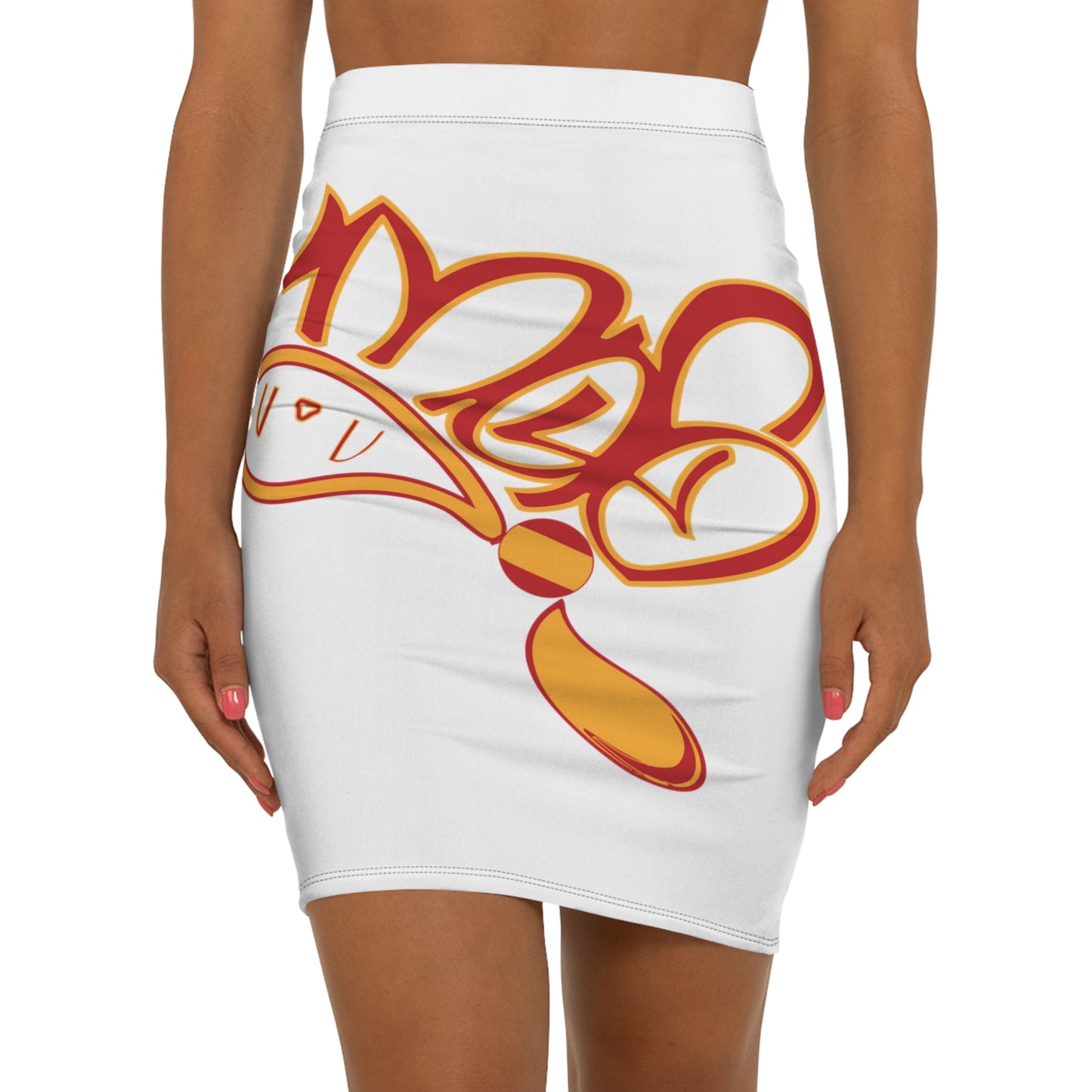 Stylish Women's Mid-Waist Pencil Skirt, Vibrant Floral Print, Office Wear, Casual Outfit, Spring Fashion, Date Night Essential