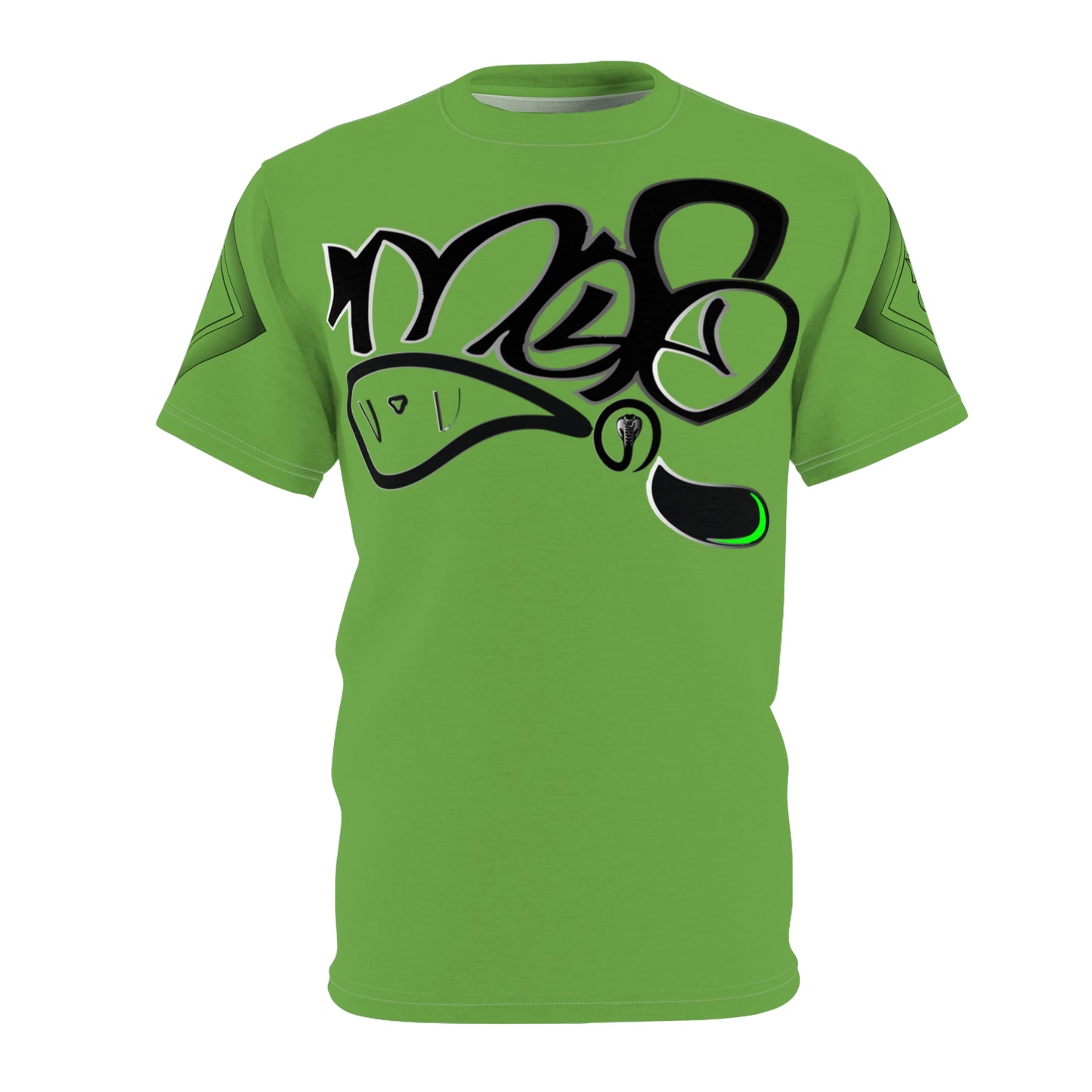 mofo snake logo diamond combo tee green