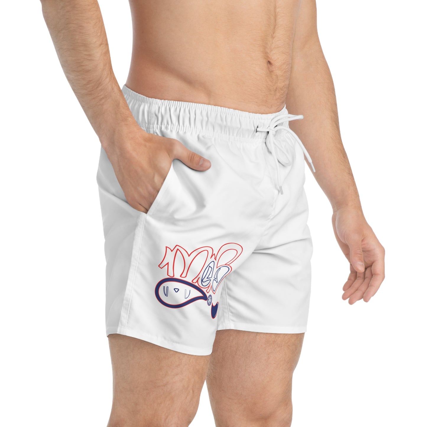 Stylish Swim Trunks for Beach Days, Summer Essentials, Pool Party Gear, Vacation Attire, Fun Print Swimwear