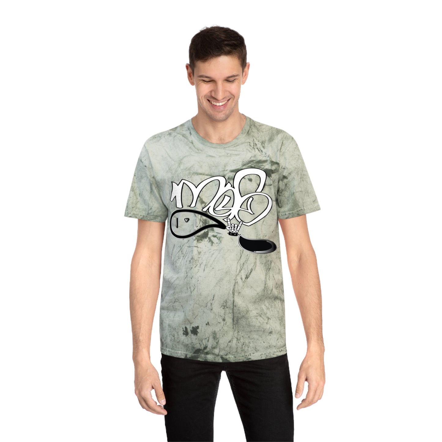 color blast unisex mofo rockstar logo