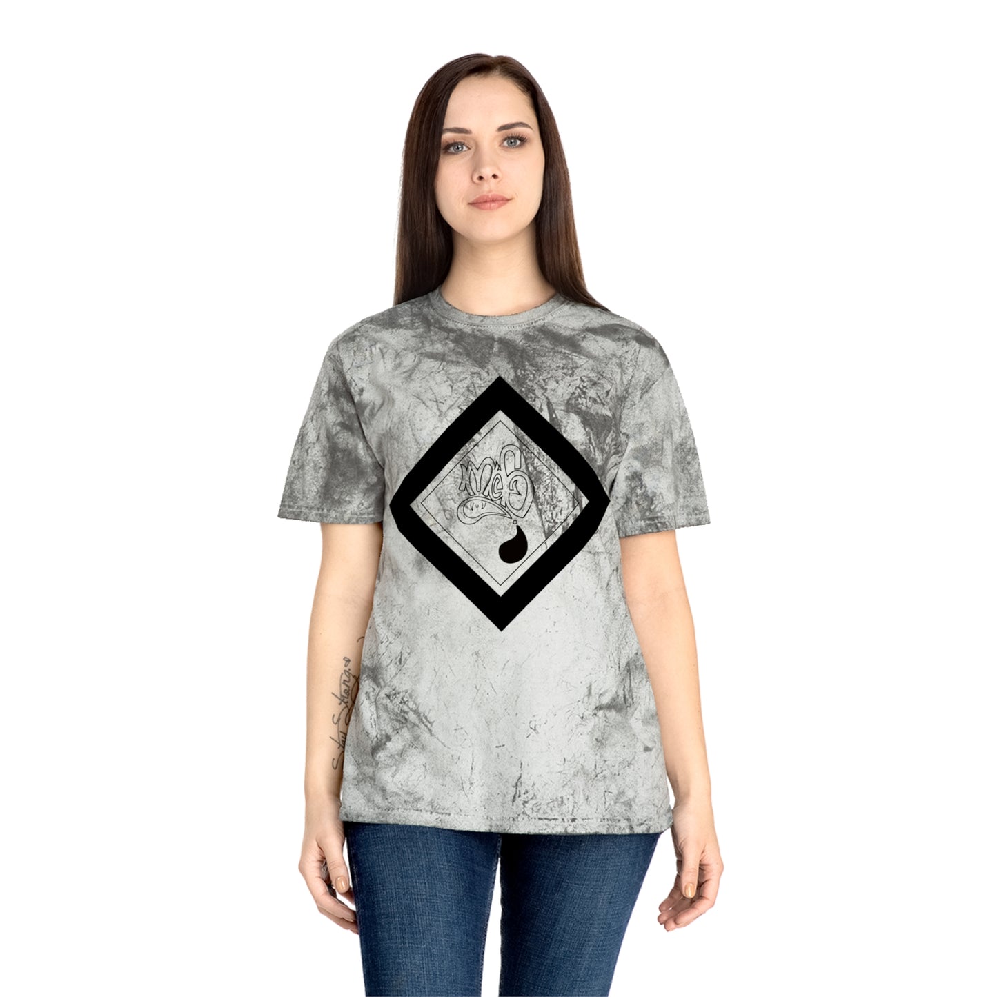 Color Blast unisex diamond mofo logo black