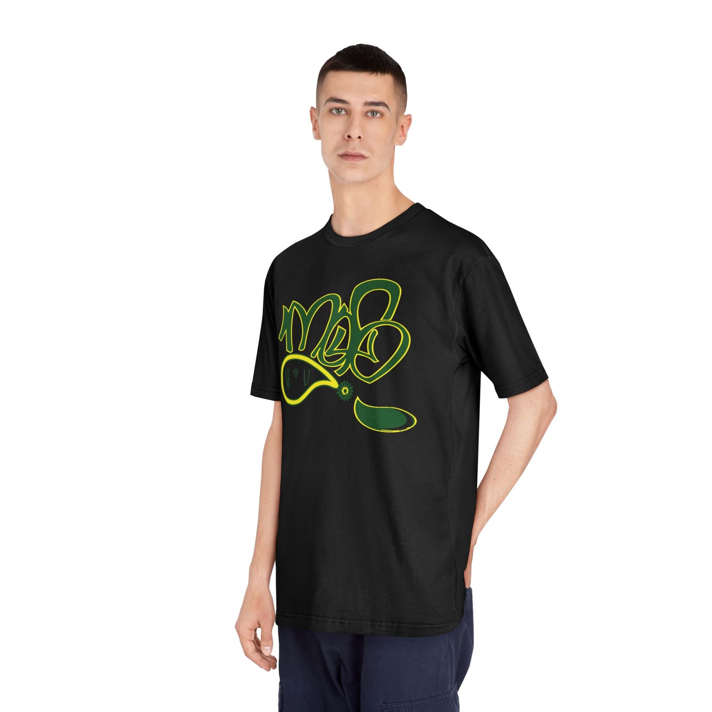 Graffiti-Inspired Unisex Classic Crewneck T-Shirt, Stylish Streetwear, Gift for Teens, Urban Fashion, Casual Graphic Tee